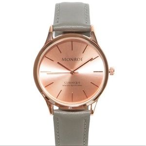 NWT MONROE CLASSIQUE ROSE GOLD WATCH
